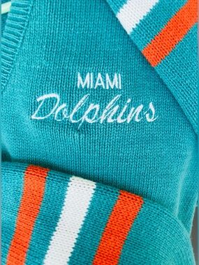 Vintage NFL Cliff Engle Pro Line Miami Dolphins Wool Sweater Men’s M 1980s
